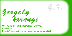 gergely harangi business card